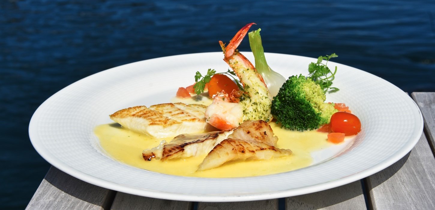 Gourmet ret fra Rudolf Mathis udenfor