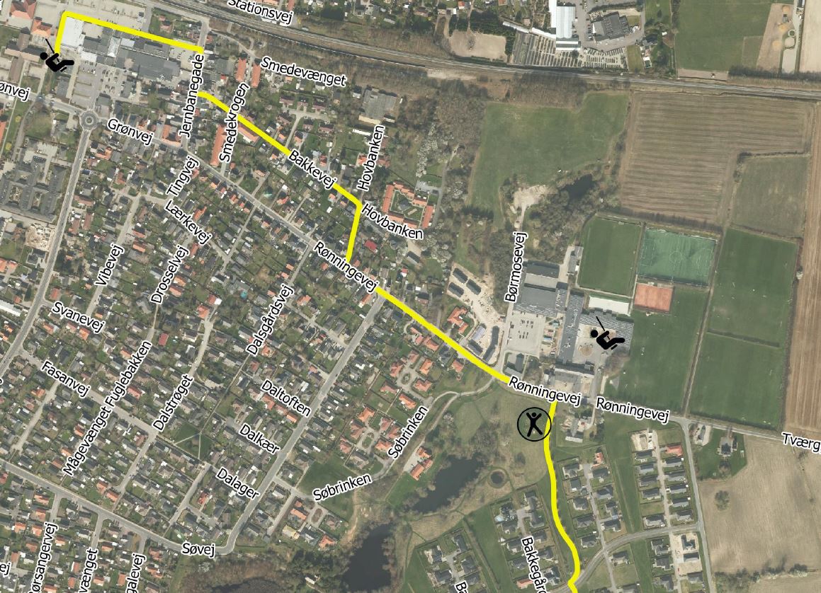 Legepladsrute i langeskov