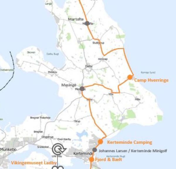 Map of the Summer-Bus route